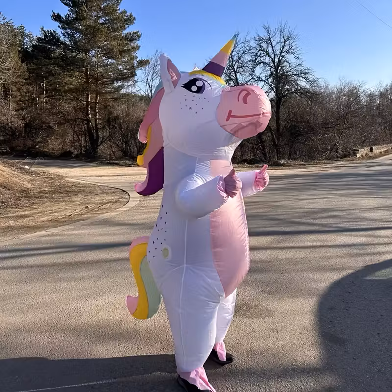 Disfraz inflable de Unicornio para adultos